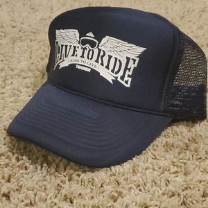 Live to ride, ride to live hat